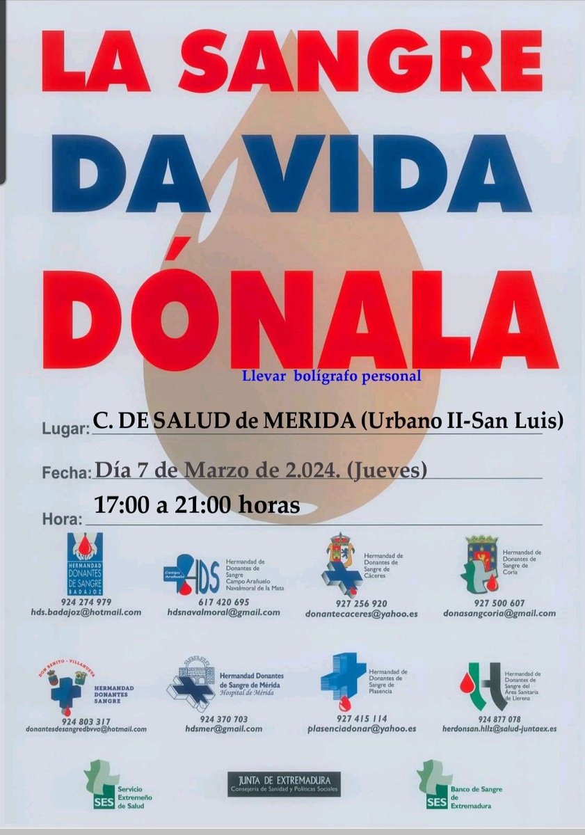 Haz que todos podamos y puedan. DONA...🩸🩸