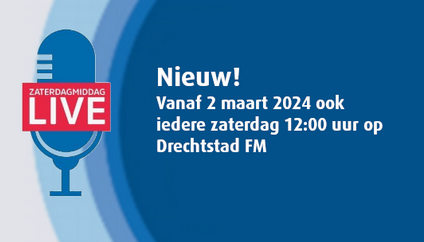 rtvdordrecht's tweet photo. Zaterdagmiddag LIVE nu ook op Drechtstad FM
https://t.co/lakpCcafwX https://t.co/ysvd6dJI1A