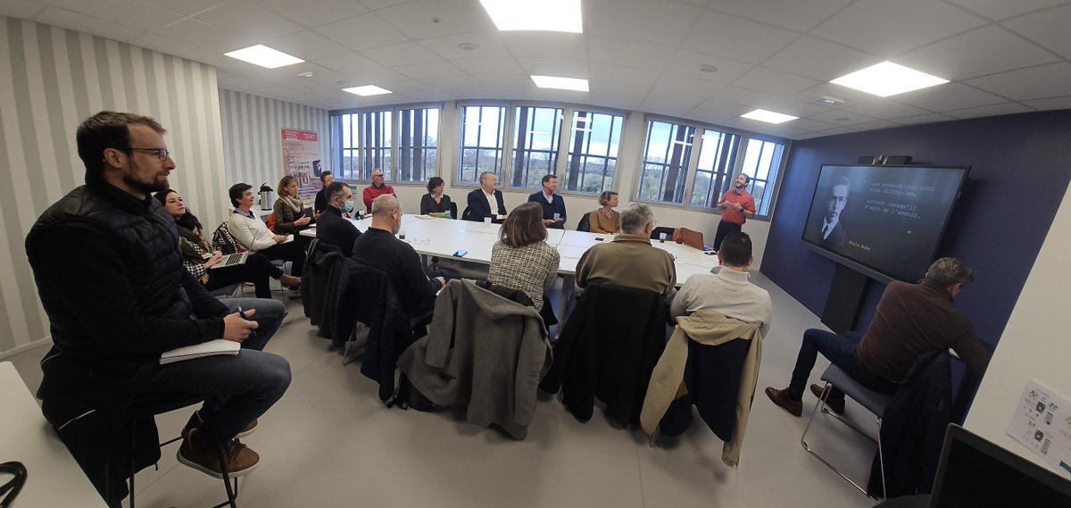 Matinale <a href="/CREassociation/">coeur de retz entrep</a> au WIP  Pornic 
Merci à Bernard Lebelle The Green Link pour avoir éclairé sur l'#iA, le #ChatGPT, l'enjeu pour les #entreprises. Vision clarifiée et moyens d’en mesurer l’impact sur l'entreprise. <a href="/CREassociation/">coeur de retz entrep</a> asso soutenue par <a href="/CCINantes/">CCI Nantes St Nazaire</a>  <a href="/FarrouetPRO/">Fabienne ARROUET PRO</a>