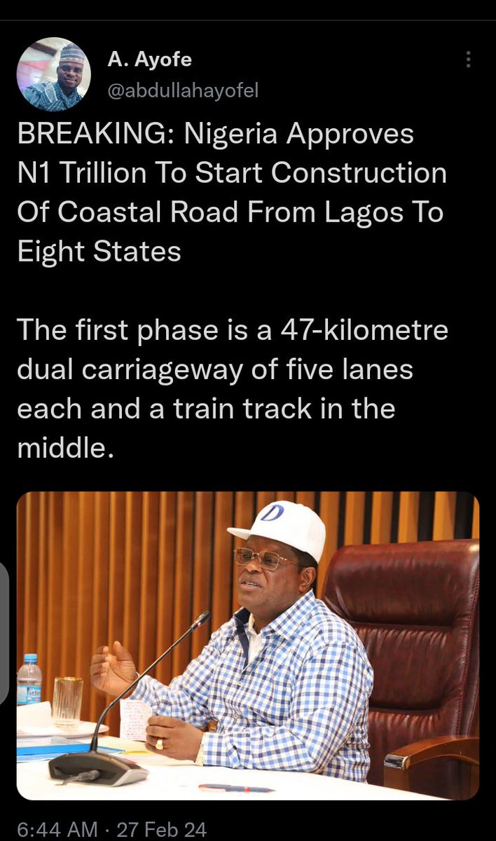 Alternateeveni1's tweet photo. @victorajibade10 @ThisIsAdemuyiwa @officialABAT I was not going to respond to you oh but....so the reforms of the passport is what?

The "you must use concrete instead of ashpalt is what?

The coastal road to be built is what?

The food intervention is what?

The moneatry strategic measures is?

Change happens in a day? https://t.co/F58X6rSuMr