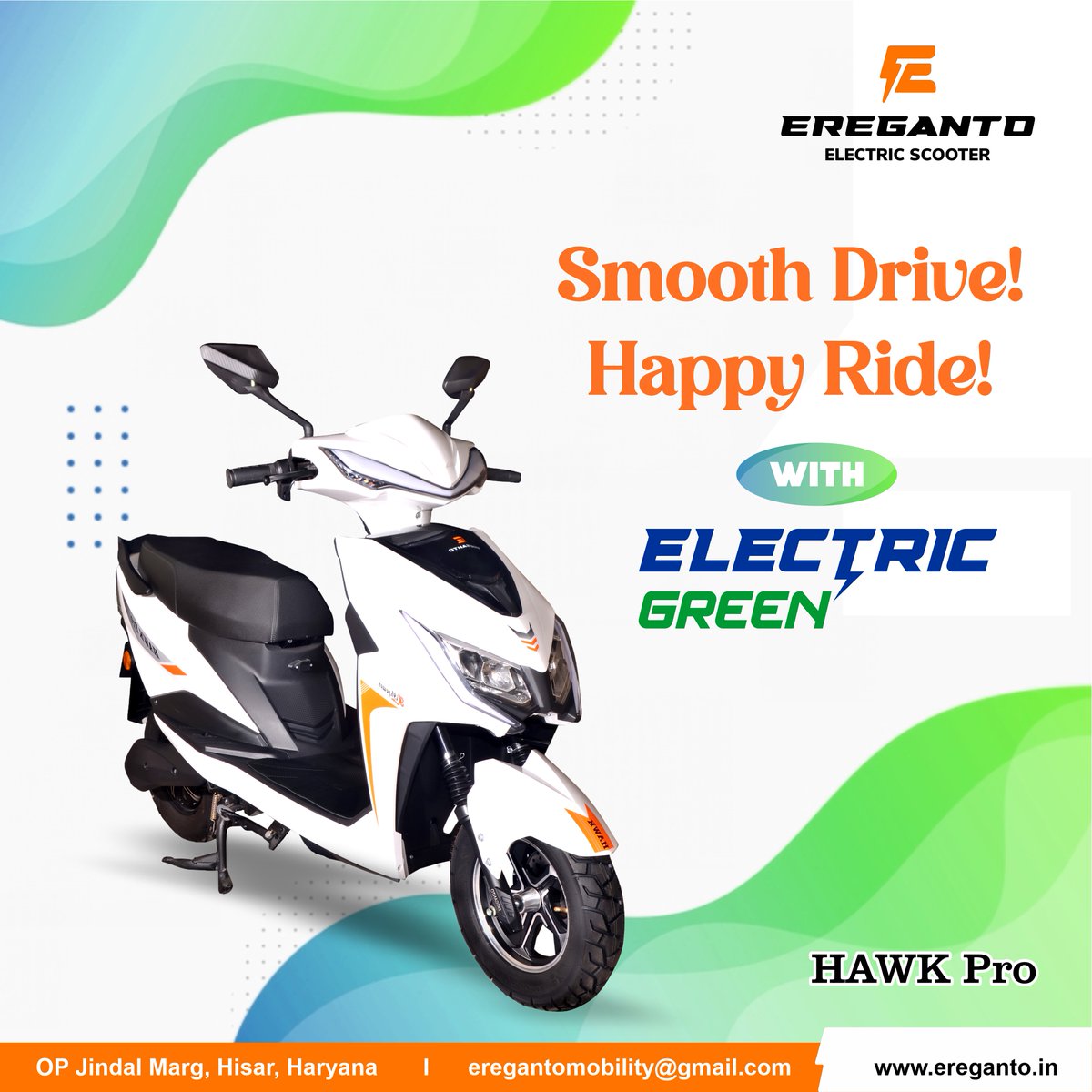 Smooth Drive, Happy Ride!
Ereganto E-Bikes🛵
.
#ereganto #eregantoelectricscooter #gogreenelectric #electric #enjoylife #scooty #scooter #TheFutureIsElectric #PowertheChange #BestEScooterInIndia #MakeTheSmartMove #ElectricIsTheFuture #SwitchToElectric