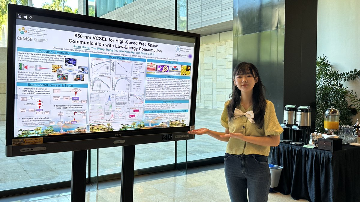 KAUST_News's tweet image. #KAUST has hosted an exceptional group of students for the 6-week Microelectronics Winter Camp #MEWC. Their poster presentations demonstrate their passion, growth and the exciting contributions they are ready to make in the field.
#CEMSE