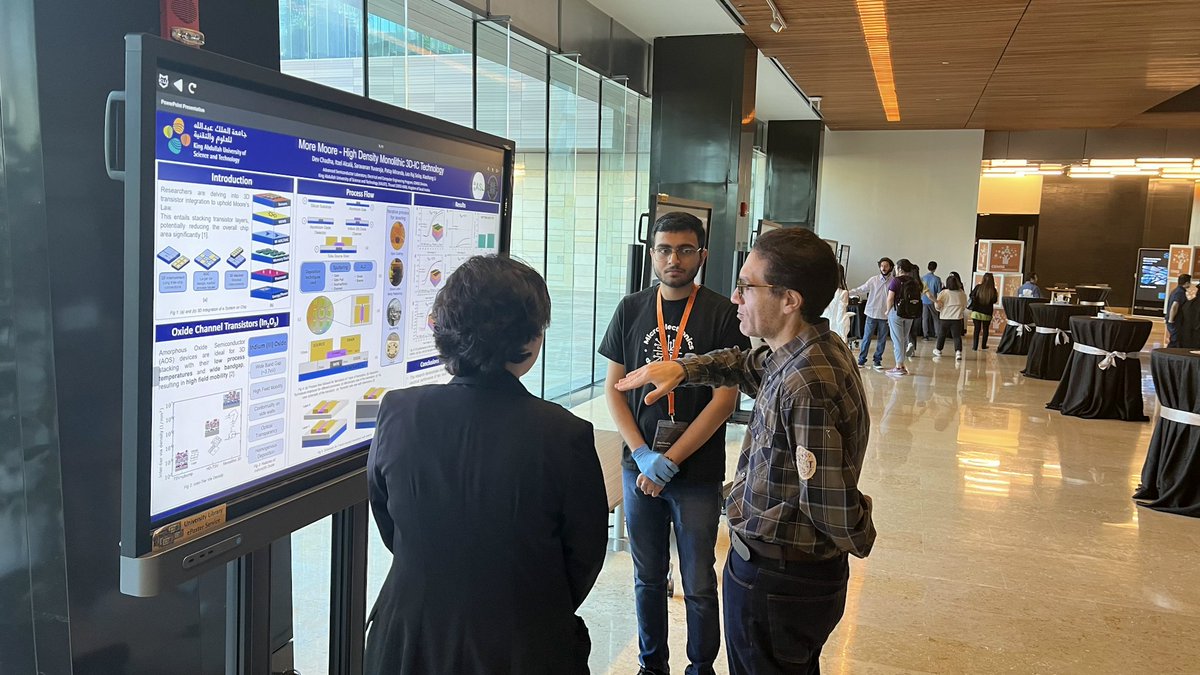 KAUST_News's tweet image. #KAUST has hosted an exceptional group of students for the 6-week Microelectronics Winter Camp #MEWC. Their poster presentations demonstrate their passion, growth and the exciting contributions they are ready to make in the field.
#CEMSE