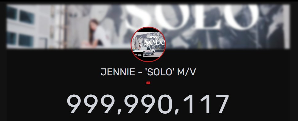 OMGGG GUYS I'M SO NERVOUS IT'S GETTING REAL AND CRAZY ABOUT HOW WE ARE JUST 10K VIEWS AWAY FOR #JENNIE'S SOLO TO REACH 1 BILLION VIEWS ON YOUTUBE AND TO GET THAT 1B POSTER SO JOIN US ON NONSTOP STREAMING THE MV‼️😭🙏🏻

#SOLOTO1BILLION