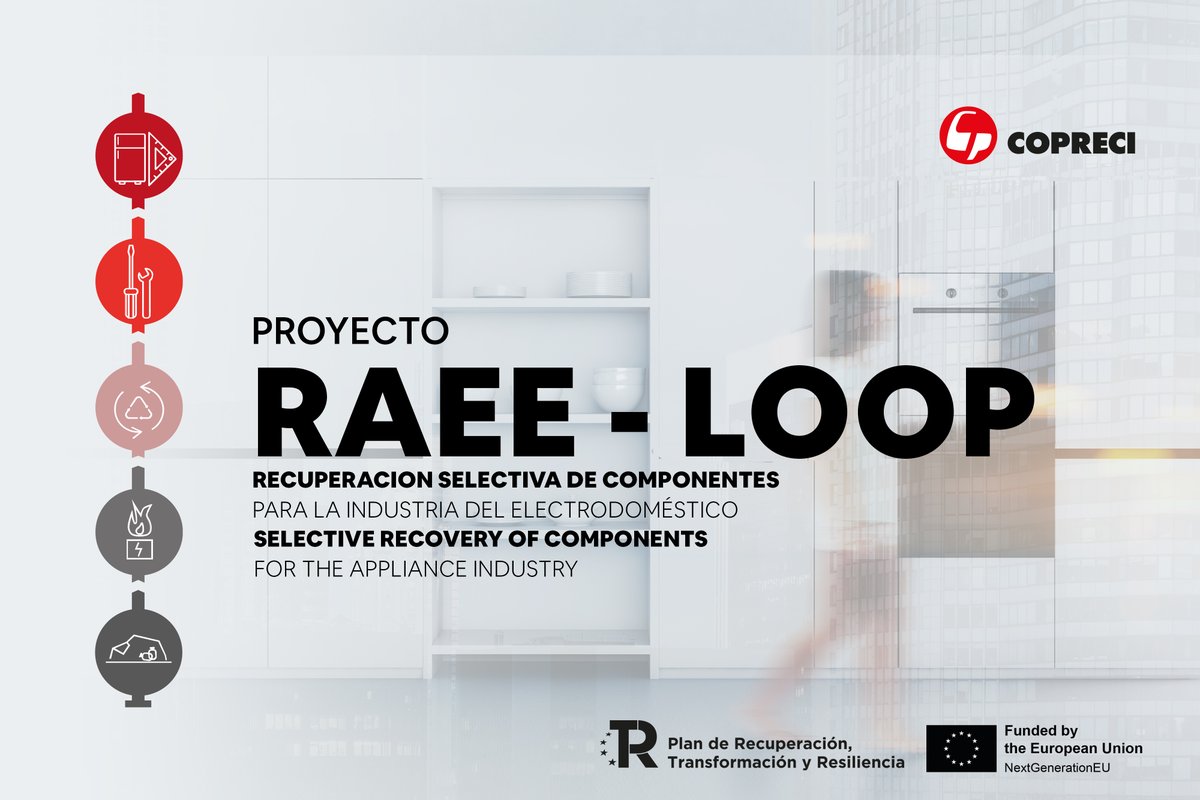 Copreci está inmersa en el proyecto #RAEE-Loop, una iniciativa en colaboración con Circular Replay,  ExxitaBeCircular y la Fundación Emaus, que busca la recuperación selectiva de piezas y componentes en la industria del electrodoméstico.
copreci.com/en/news/2414-c…