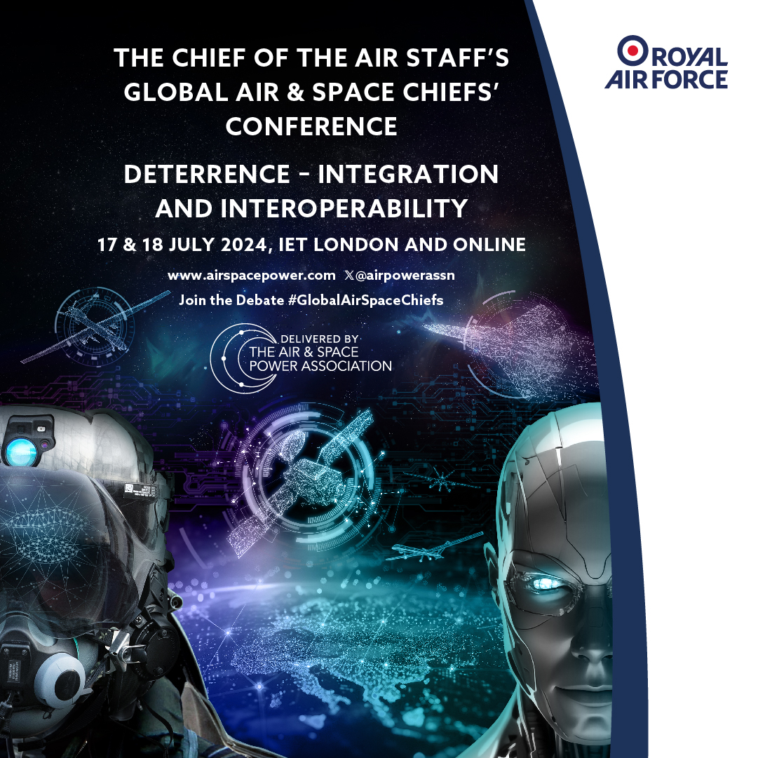 This year’s @ChiefofAirStaff Global Air & Space Chiefs’ Conference theme is Deterrence. Join over 50 air & space chiefs in London on 17-18 July. Hear how the @RoyalAirForce is working together with allies to counter the threats we face. Register here: bit.ly/3T0BWh5