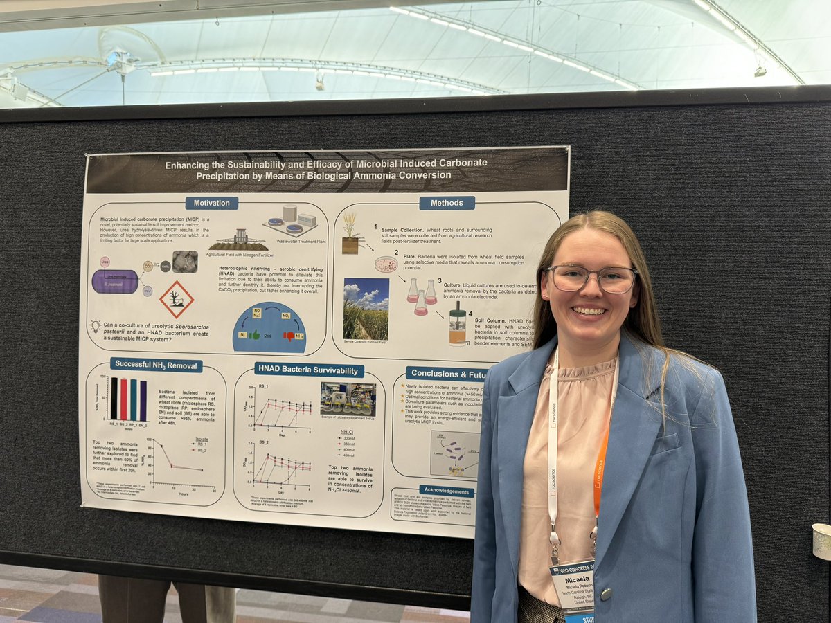 brinamontoya's tweet photo. Also thrilled our amazing microbiology colleague won 1st place in the Geo-Poster Challenge, and our REU student working with @epchamberlin and @amcabas received Honorable Mention for her poster. 🎉 https://t.co/NE6igPcrp8