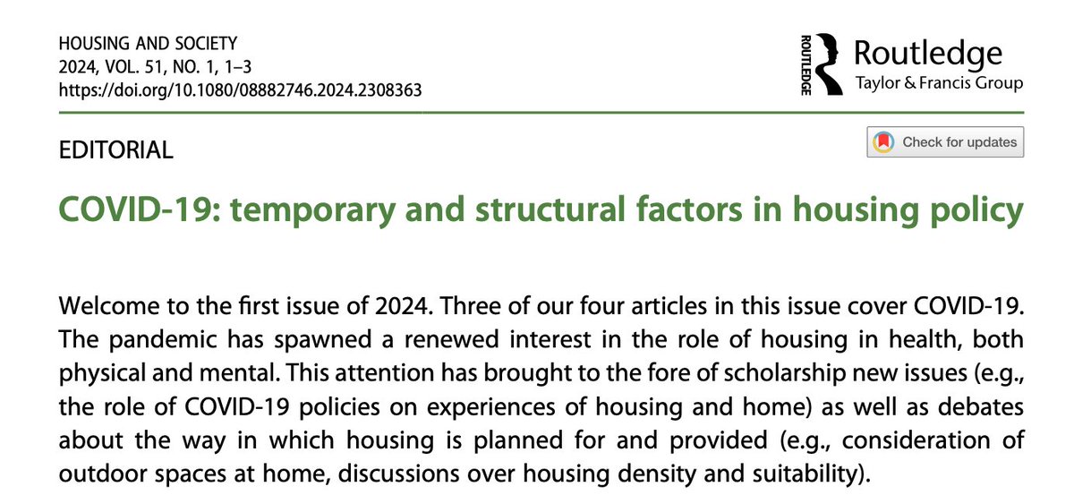 Housing & Society tweet media