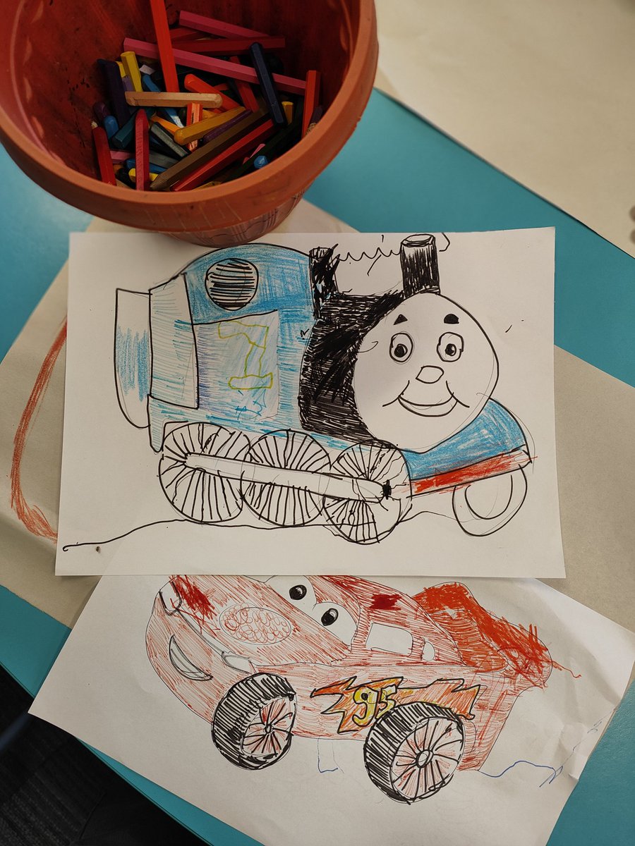 Devas_Group's tweet photo. Art with a special child
After a long time, I was able to attract special needs child with my artworks. I drew, and he coloured. It's my weapon now, Art. #drawing #colours #coloring #lightingmcqueen #thomastankengine #TRAIN https://t.co/mDyuBsdKNR