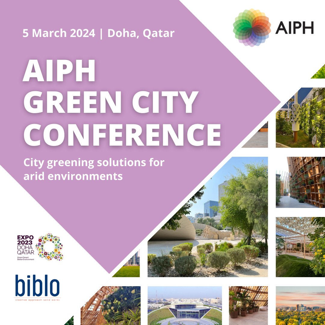🏜️ The @AIPHGlobal Green City Conference 2024 is happening on 5 March! Explore the strategies that #cities in arid zones adopt to create liveable & efficient environments, putting #greeninfrastructure at the centre of city form & function. 🔗 Register! bit.ly/3UPfytB