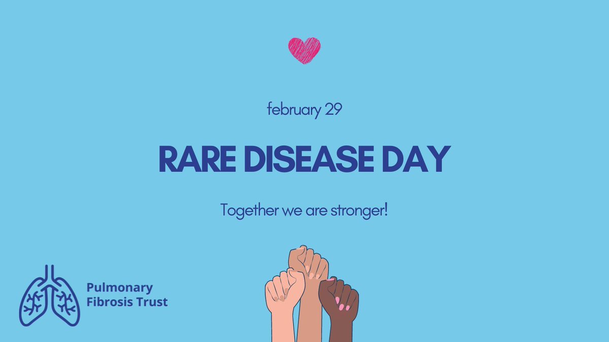 #rarediseaseday helps raise awareness for patients, families & carers around the world that are affected by rare diseases. Pulmonary fibrosis is a condition that not many people have heard of, & today we want to raise much needed awareness and support that our charity offers.