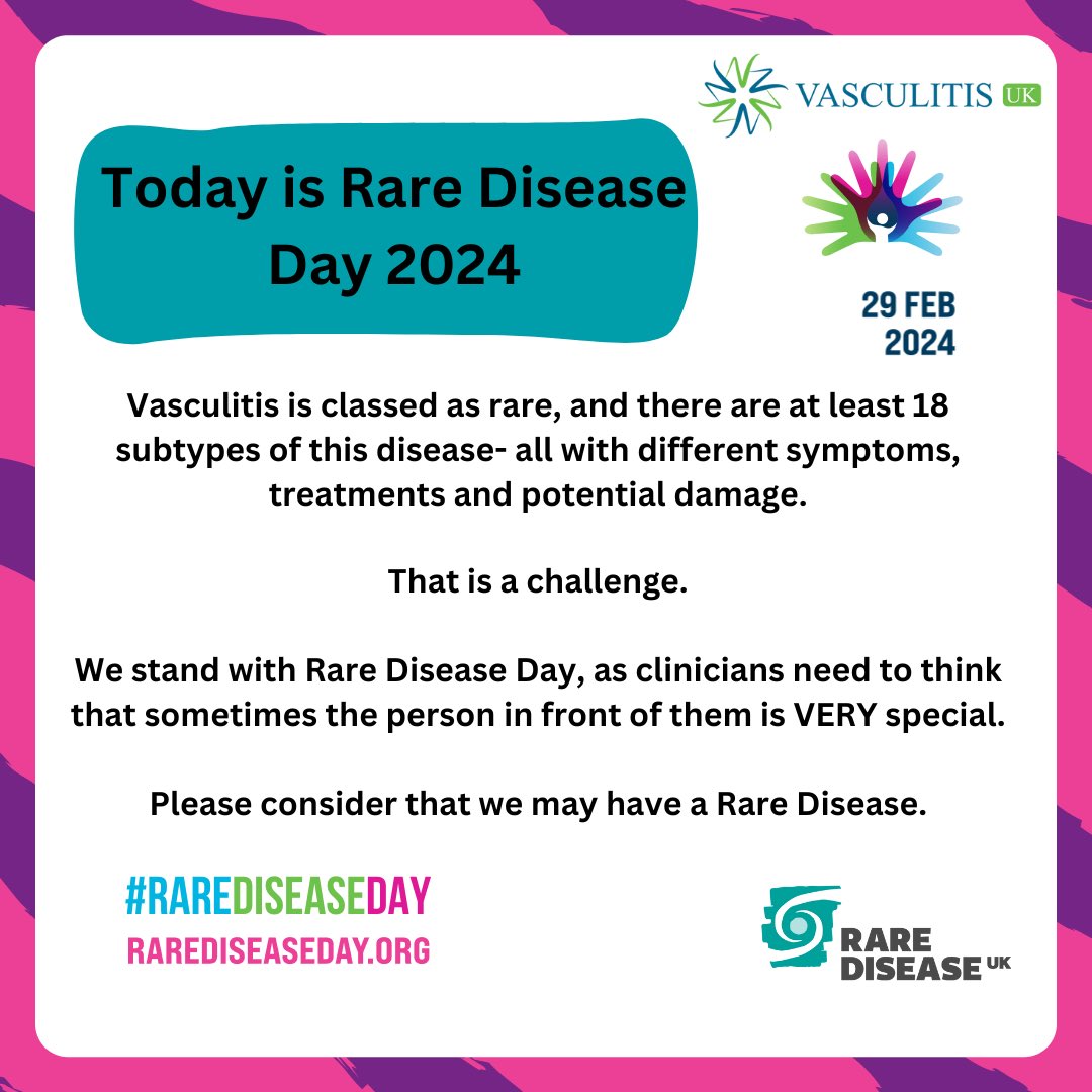 Vasculitis - In memory of John Mills MBE 💙💚 tweet media