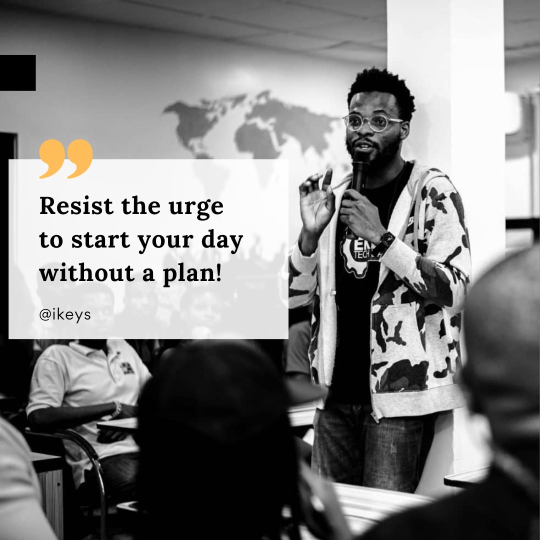 Starting your day without a plan is like driving without a map - you may get where you're going, but it'll be a lot harder and more stressful. 

Get a copy of my book Grit365 selar.co/020257 and get the empowerment you need to go through difficult times 

#grit365 #grit