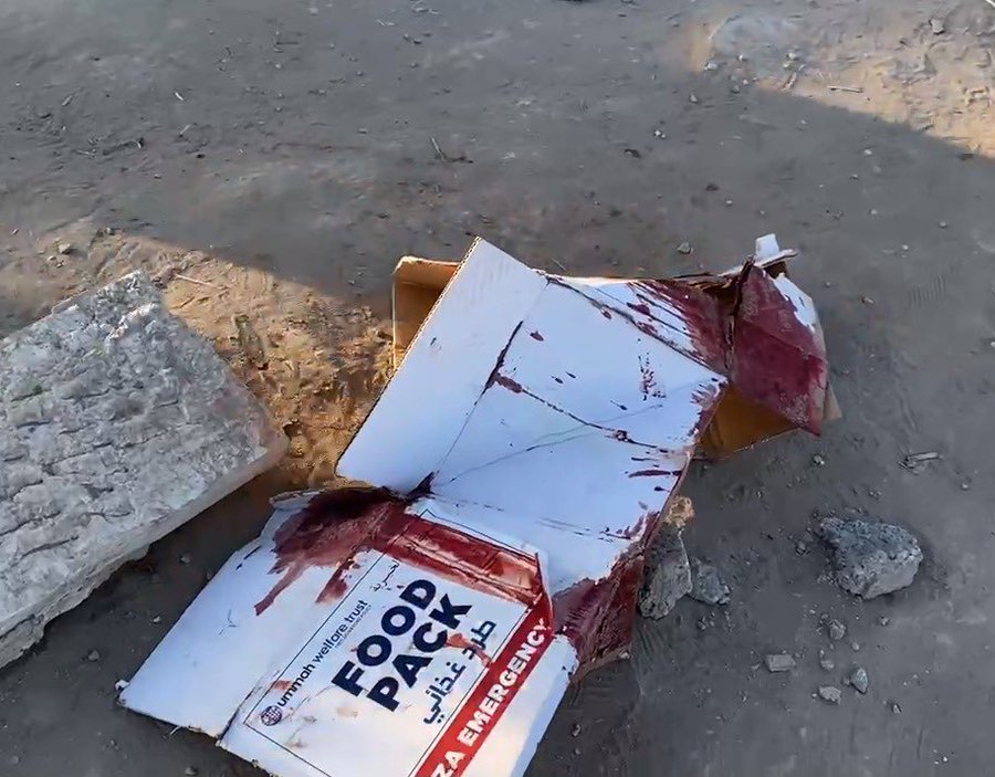 In what has been described as a "humanitarian aid ambush", Israel's tanks targeted thousands of hungry people this morning in northern Gaza, killing at least 150 and wounding 1000 others. 

Israeli snipers also targeted everyone, who attempted to reach flour bags and continue to