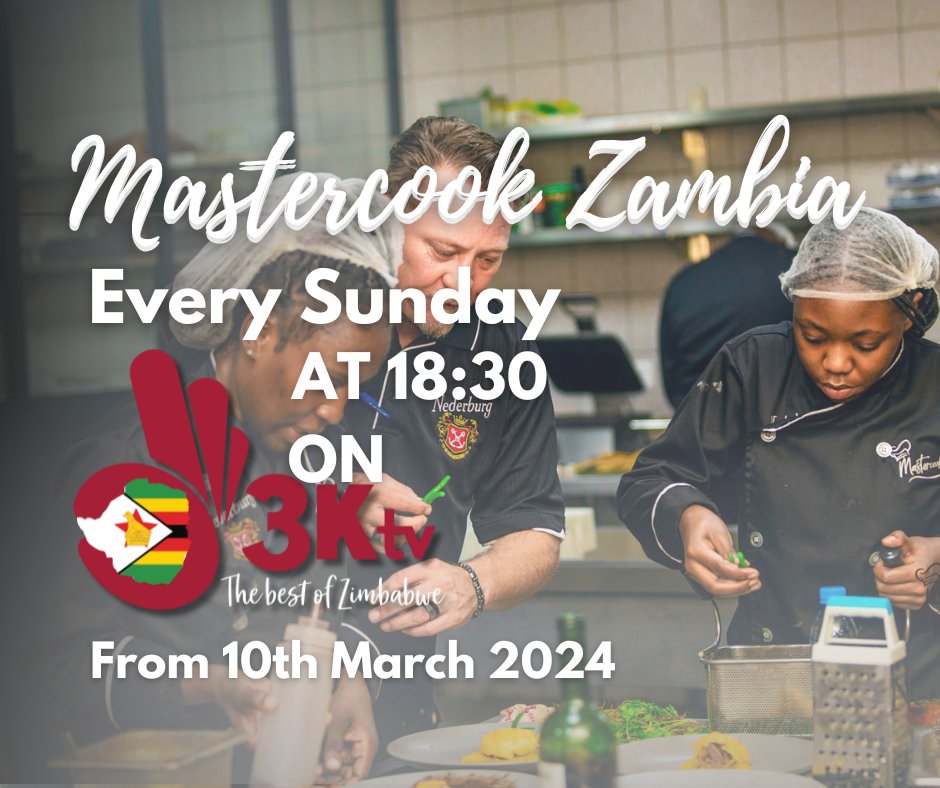 MastercookZam's tweet photo. Today we celebrate and are excited to announce that we are officially airing the MasterCook Zambia show in a second African country, as we lay the ground work for the Zimbabwean version of the show in partnership with 3Ktv Zimbabwe.   @3KtvZim https://t.co/ojZx1Ztxfe