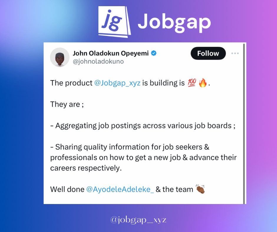 Jobgap_xyz's tweet image. He used the emoji that describes our service delivery. 😊🫢

Reviews don’t lie. 😉

#Review #testimony #jobgap