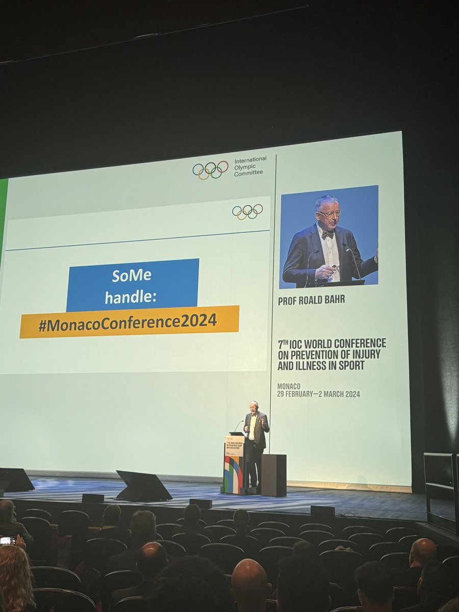 And we are off! IOC World Conference of Prevention of Injury and Illness in Sport #monacoconference2024