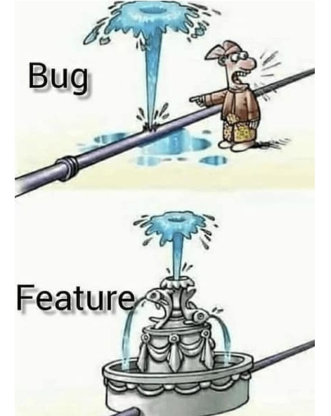 byteforces's tweet photo. It's a feature, not a bug ๐
#byteforces #coding #dev #memes #funny https://t.co/Qy3tpgEnrD