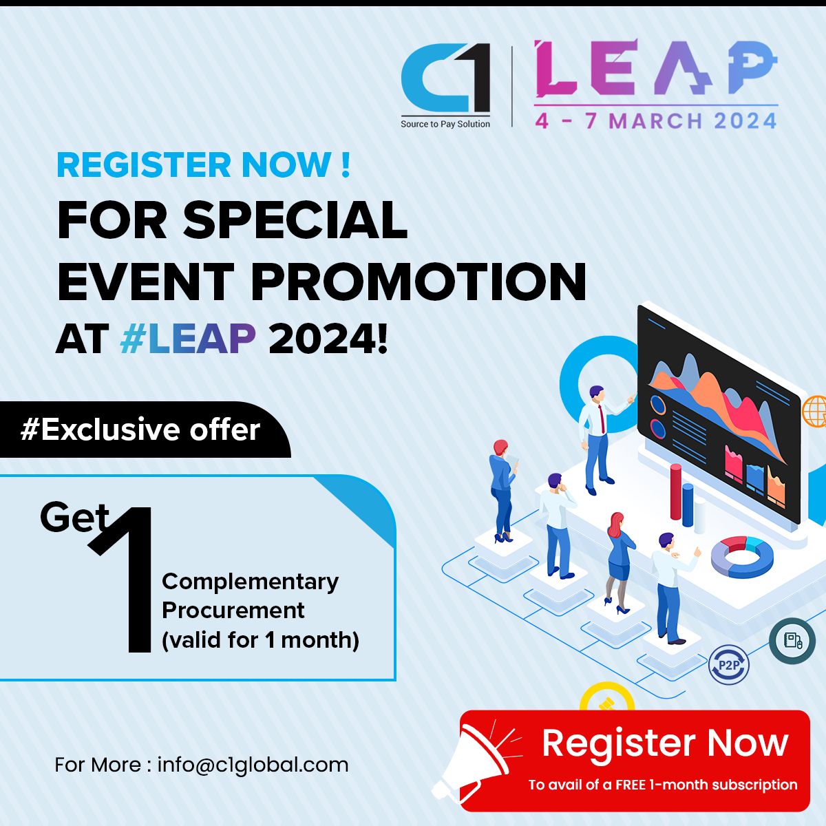 Don't miss out on the LEAP Event - Special Event Offer Inside!
 
Are you ready to transform your #procurement cycle with #aipowered #procurementsoftware?
 
We're excited to offer you an exclusive event discount, available only during the LEAP Event! Don't miss this opportunity