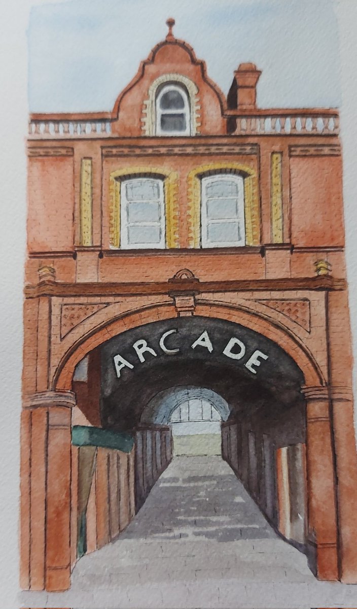 The Arcade, Ammanford 
#Rhydaman #watercolour