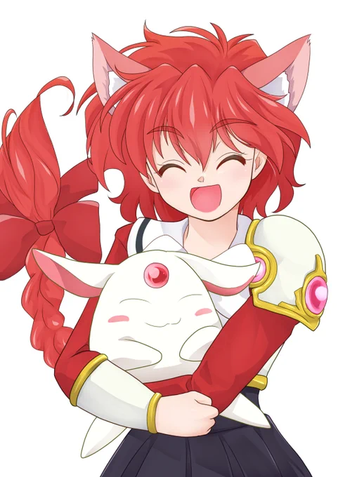 こないだ描いてから原作読み直して描きたくなったネコミミ光とモコナ#魔法騎士レイアース 