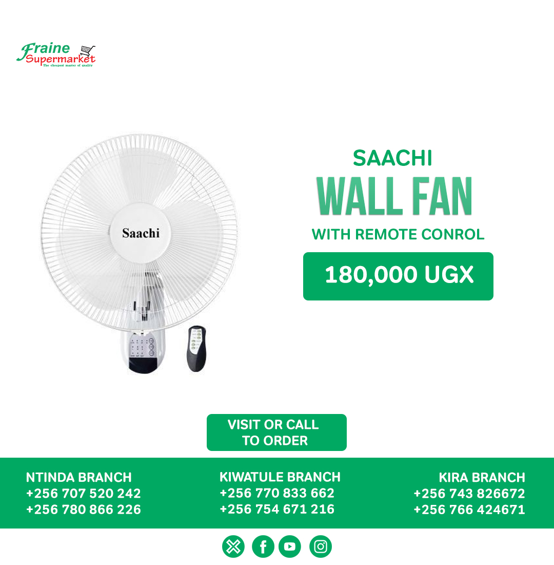 🌦️ Beat the heat in Kampala with our unbeatable prices on fans! ☀️ 

Don't let the sunshine catch you off guard – swing by any of our branches and stay cool without burning a hole in your pocket! 🌀🛒 

#StayCool #SummerSavings