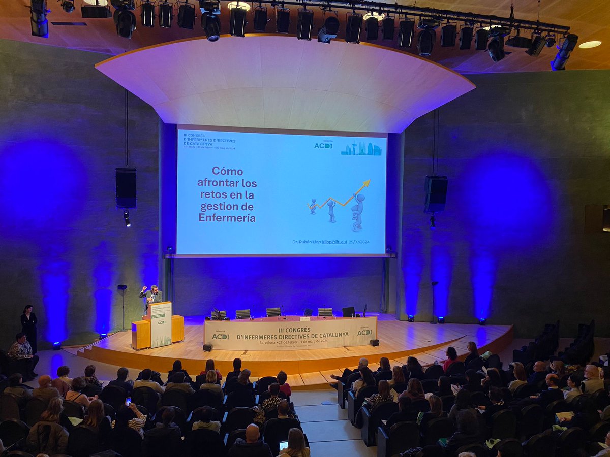 Per afrontar els reptes de gestió, diu el Dr. Rubén Llop, especialista en lideratge: "el patiment és opcional. Gaudiu d'on sou. I, col.laboreu entre vosaltres i celebreu l'èxit dels vostres equips"

Ple absolut al III Congrés d'Infermeres Directives de Catalunya #ACDI