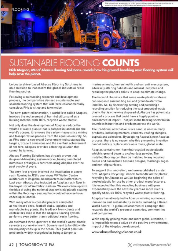 Another great feature secured for Nick and the team at Abacus Flooring Solutions Limited in Tomorrow’s FM!  Are you seeking more exposure? Perhaps you are launching a new product, or you are expanding? Our team at Poppy PR Derby would love to hear from you!