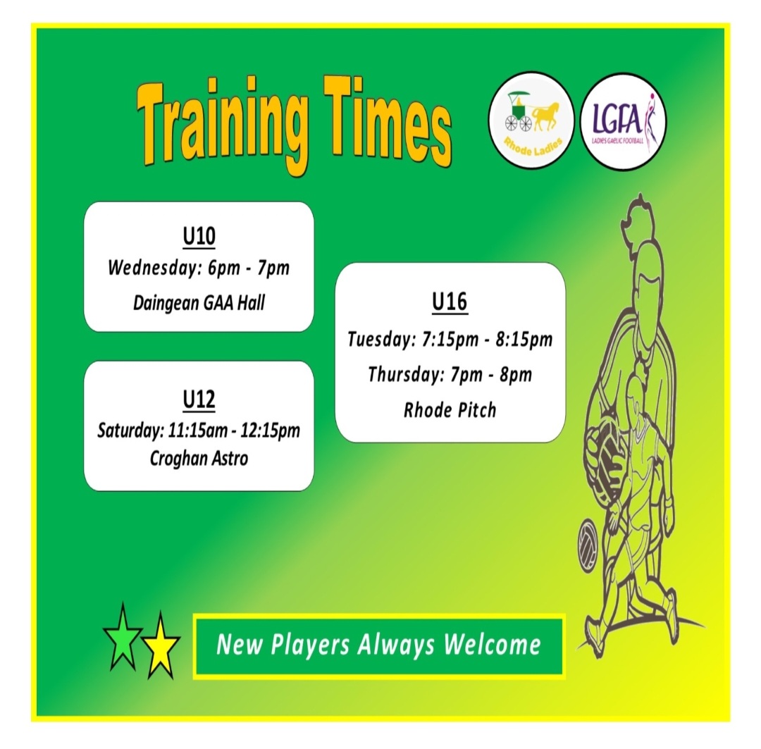Some of our underage teams have returned to training. We will update social media with days/times as our other teams return.

New players are always welcome. Come along to training and have a look if you're unsure and you are guaranteed to be involved the next day 😉💚💛