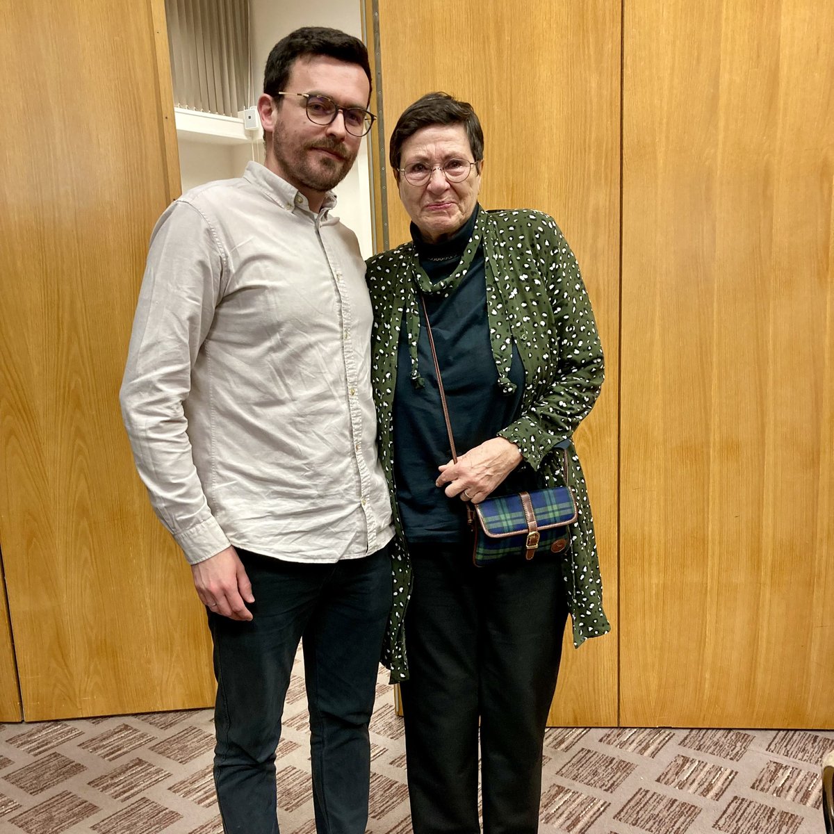 Last night, Alica Fruhwaldova & @SmajoBeso shared moving personal stories as 2nd-generation Holocaust survivor & Bosnian Genocide survivor (respectively) & reflected on the fragility of peace in a #DUGlobalWeek event organised by @durham_uni Chaplaincy Network & @StAidansCollege