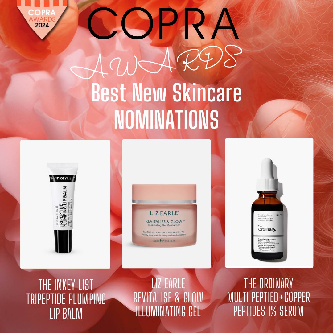 Copra (@copraorg) on Twitter photo Copra Awards 2024 Nomination Time.
Congratulations to all our #COPRAawards 2024 Finalists.
In the Category of Best New Skincare...the nominations are :Â
<a href="/theinkeylist/">theinkeylist</a>
@Lizearle
@Ordinary Skincare Co Copra Awards 2024 Nomination Time.
Congratulations to all our #COPRAawards 2024 Finalists.
In the Category of Best New Skincare...the nominations are :Â
<a href="/theinkeylist/">theinkeylist</a>
@Lizearle
@Ordinary Skincare Co