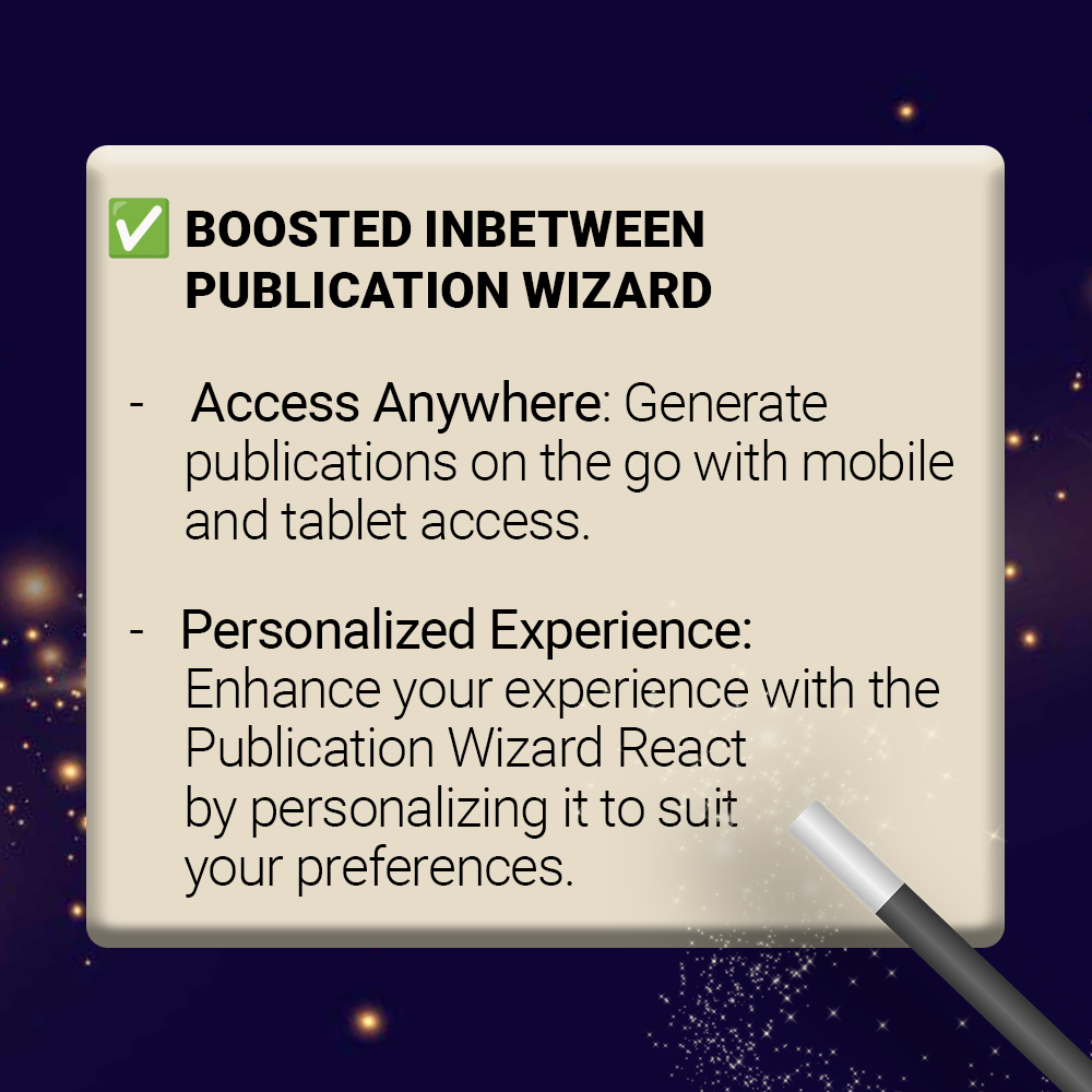InBetweenDE's tweet image. 📢  Enhance your #publishing workflow with 𝗜𝗻𝗕𝗲𝘁𝘄𝗲𝗲𝗻 𝗣𝘂𝗯𝗹𝗶𝗰𝗮𝘁𝗶𝗼𝗻 𝗪𝗶𝘇𝗮𝗿𝗱 𝗙𝗲𝗮𝘁𝘂𝗿𝗲 𝗨𝗽𝗱𝗮𝘁𝗲𝘀! 
Discover the latest advancements in our InBetween Digital Database #PublishingSolution designed to elevate your publishing processes