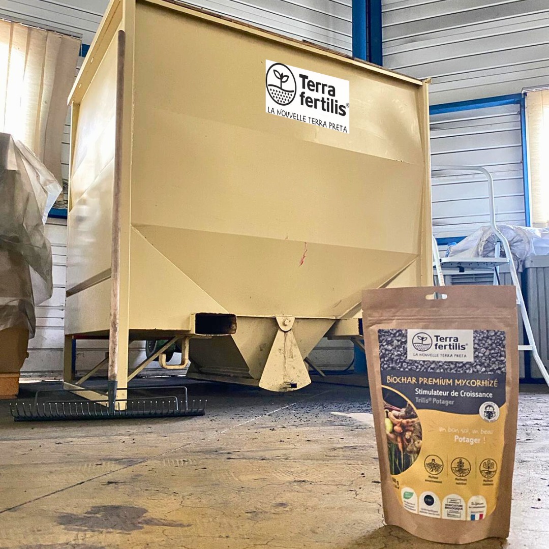 Voici notre tout dernier projet R&amp;D : notre nouvelle ligne de séchage pour notre biochar Mycorhizé ! Conçu et perfectionné en interne par nos équipes, ce nouveau processus vise à optimiser notre production tout en préservant la qualité de notre #biochar. #TerraFertilis #GroupSLB