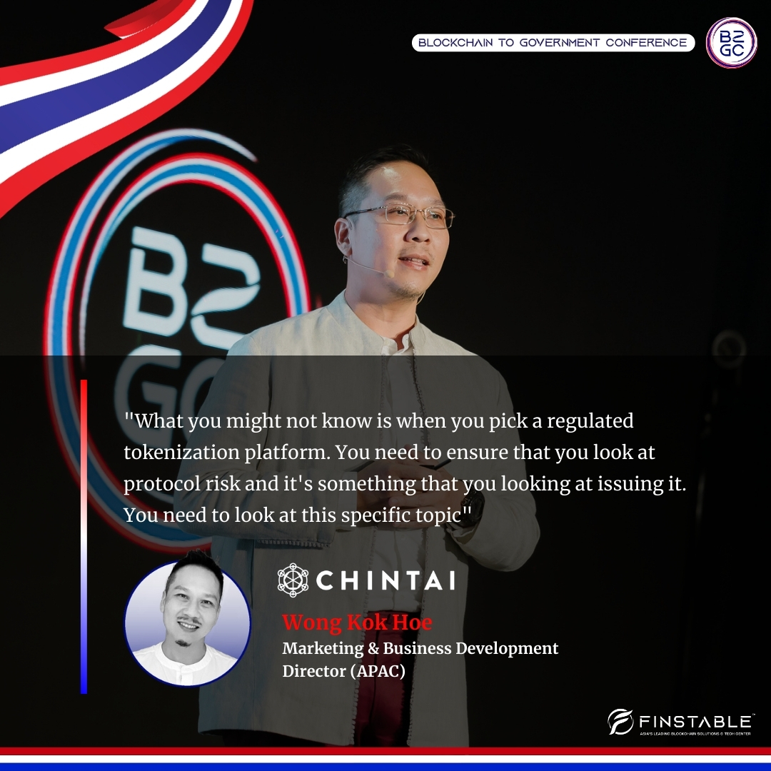 The Blockchain to Government Conference, a landmark event in Thailand's blockchain evolution concluded on a high note in Phuket. 🙏

We're excited to share core values from <a href="/ChintaiNetwork/">Chintai</a> &amp; DNZ ClimateTech team on "A Net Zero Future with Regulated Digital Assets" - a compelling