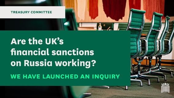 CommonsTreasury's tweet photo. 🚨 INQUIRY LAUNCH 🚨

🗣 Today, we have launched an inquiry which will ask: Are the UK’s financial sanctions on Russia working?

📖 Learn more about the inquiry below, including how to submit written evidence 👇
https://t.co/o3e7gi5CX5 https://t.co/5ej6OSbPsi