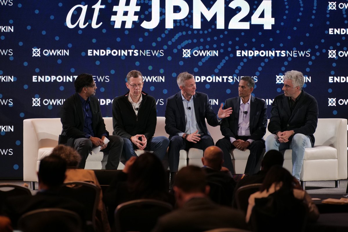 Is #AI currently delivering a return on investment? 👀Our Co-founder and CEO, @TClozel, participated in a panel 'Creating ROI from AI' hosted by @endpts at #JPM24. Access the full HD recording here owkin.com/connect/jpm-pa… #healthtech #datascience #biology