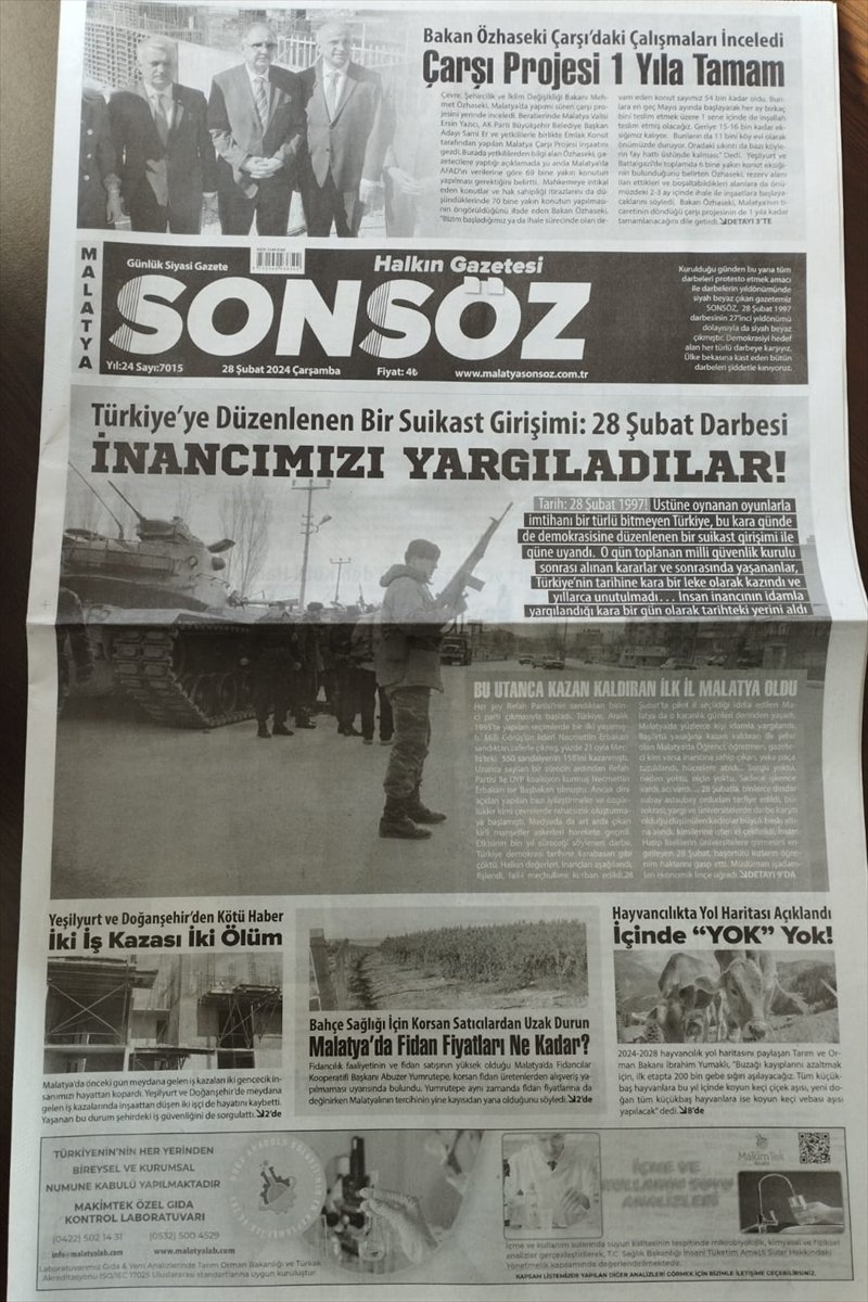 HDstratejikArs's tweet photo. Malatya’nın ilk renkli gazetesi 28 Şubat’ta siyah-beyaz basıldı https://t.co/UKBjsFg8ov
#28subat #malatya #siyahbeyazcikti #sonsoz #Gündem https://t.co/CmsfqmcJu5