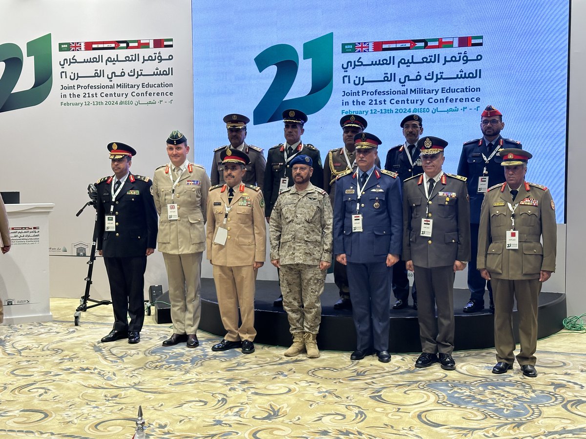 For the first time, the Defence Academy of the UK-led Council of Commandants was held in the Middle East. Our Chief Executive and Commandant, Major General Roe, travelled to the Kingdom of Saudi Arabia to represent the UK and co-host the event.