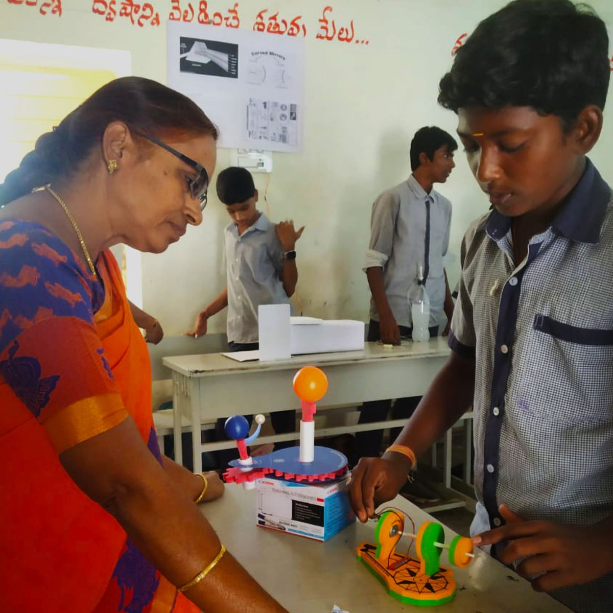 bflyfields's tweet photo. ZPHS , Palamangalam, A.P celebrated #NationalScienceDay24  with a fantastic #sciencefair featuring #ButterflyEdufields #STEMToys . Witnessing the enthusiasm of students &amp; the response was incredible🚀Here's to sparking #Curiosity  &amp; #joyful #learning ! 🌟 https://t.co/5l9Fl5nOU4