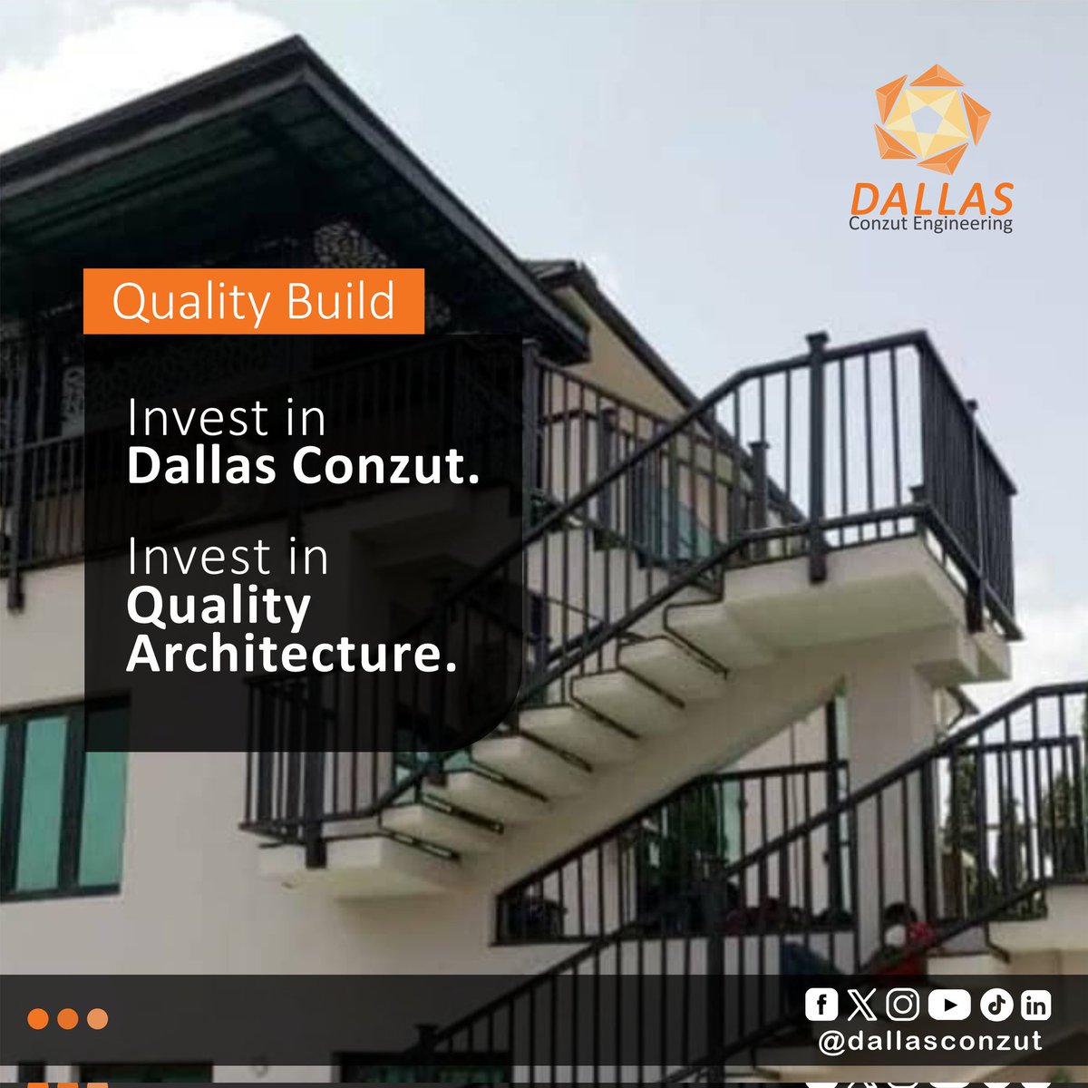 Dallas Conzut Engineering sets the standard for quality builds that stand the test of time. Invest in excellence,Invest in quality Architecture.Invest in Dallas Conzut. 🏗️ 

#QualityBuild #DallasConzutEngineering #InvestInExcellence #ArchitecturalPerfection #BuiltToLast