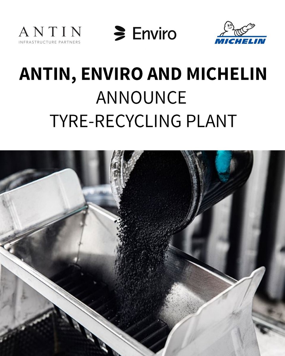 Tyre manufacturer Michelin join Antin Infrastructure Partners and Enviro in announcing the construction of the first end-of-life tyre-recycling plant in Uddevalla, Sweden.

Read more carindia.in/michelin-antin…

@Michelin #Antin #Enviro #TyreRecycling #JointVenture #CarIndia