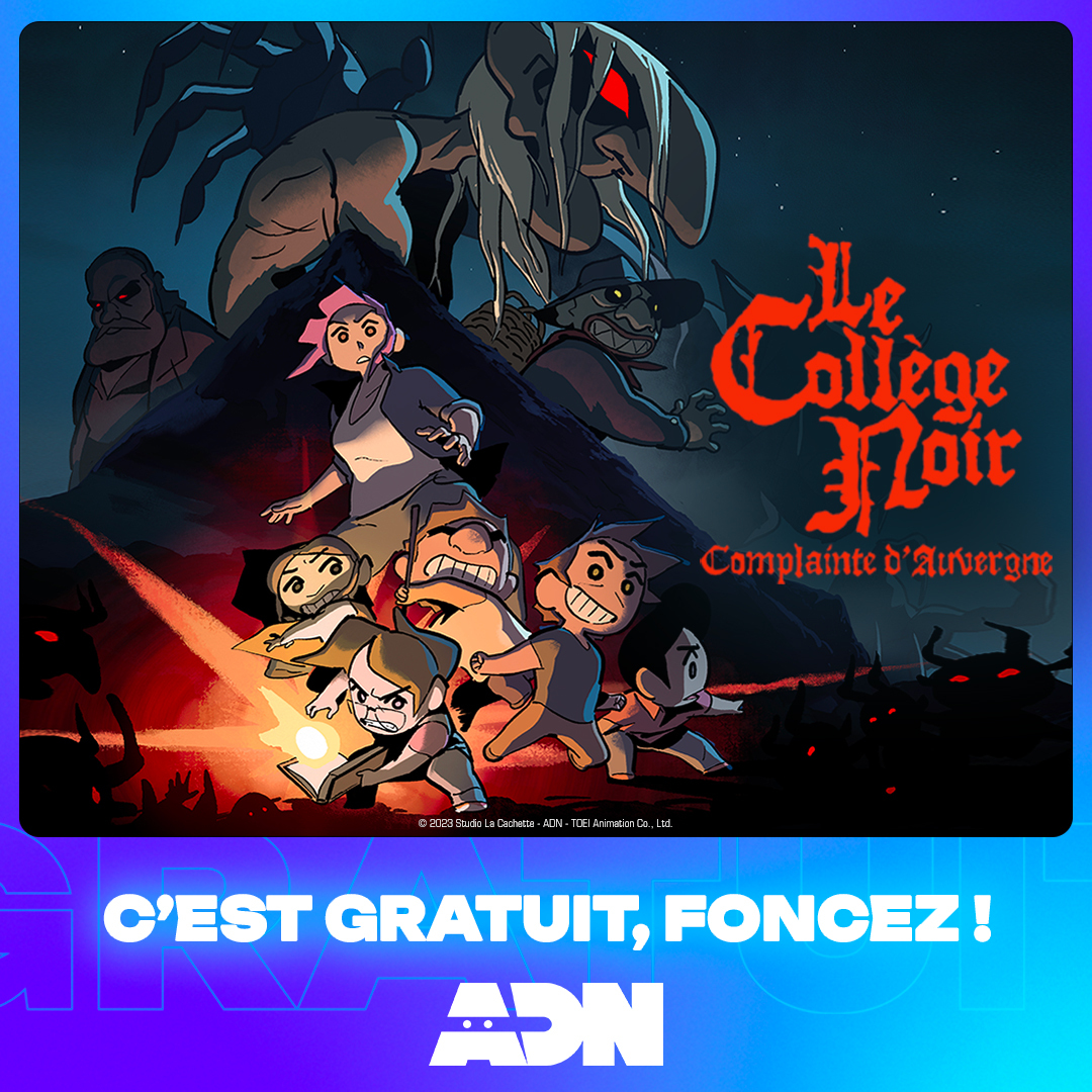Animation Digital Network (@adnanime) on Twitter photo Le Collège Noir. Gratuit. En intégralité.
Vous n’avez PLUS D’EXCUSES pour ne pas regarder cette merveille du <a href="/Studiocachette/">Studio La Cachette</a> ! 👻 Le Collège Noir. Gratuit. En intégralité.
Vous n’avez PLUS D’EXCUSES pour ne pas regarder cette merveille du <a href="/Studiocachette/">Studio La Cachette</a> ! 👻