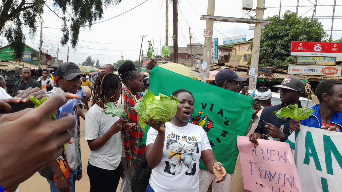 High-level talks in #AbuDhabi while we small-scale farmers suffer under #WTO policies. Our voices must be heard🗣️, shaping policies to reflect our daily realities. We us @PeasantsLeague will continue to fight against WTO. #WTOkills ✊ #MC13 @via_campesina @cidioti #DownDownWTO