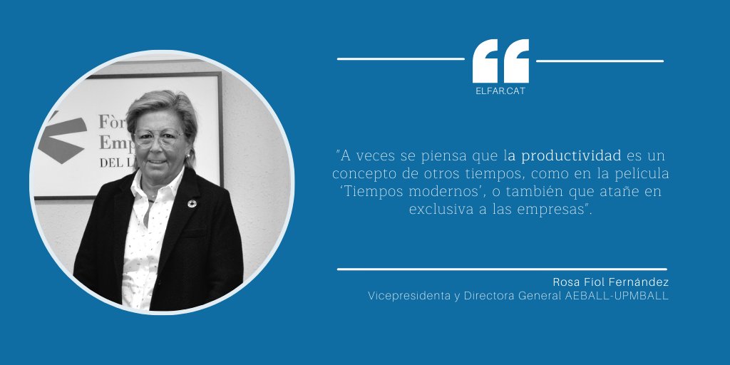 𝐎𝐏𝐈𝐍𝐈𝐎́𝐍✍️l 'La productividad, clave para el futuro del Baix Llobregat' de Rosa Fiol, vicepresidenta y directora general de AEBALL 🔗 goo.su/WdHz #productividad #BaixLlobregat #competitividad