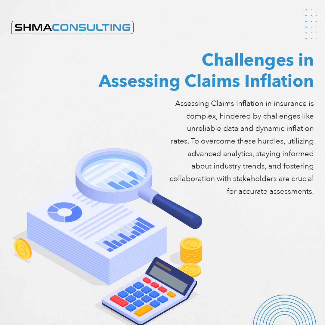 SHMAConsulting's tweet photo. Explore Claims Inflation's impact on insurance, from rising costs to influencing reserves. Discover driving factors, assessment challenges, and tips for management. Optimize with SHMA and fortify your organization's resilience against rising claims costs. https://t.co/GO1xJxi9Sg