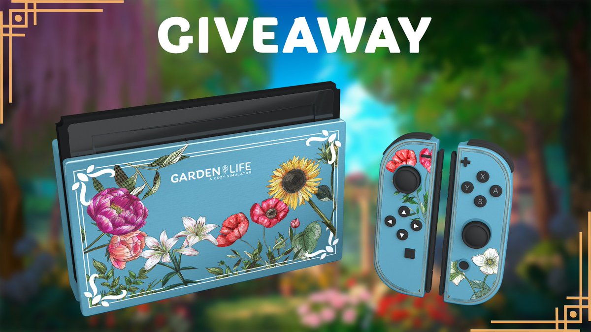 🎁 GIVEAWAY: Custom Garden Life Switch! 🎁 To enter: 🔸 Repost 🔃 & like ❤️ 🔸 Follow @GardenLifeGame ✅ 🎀 One winner picked on March 14th.