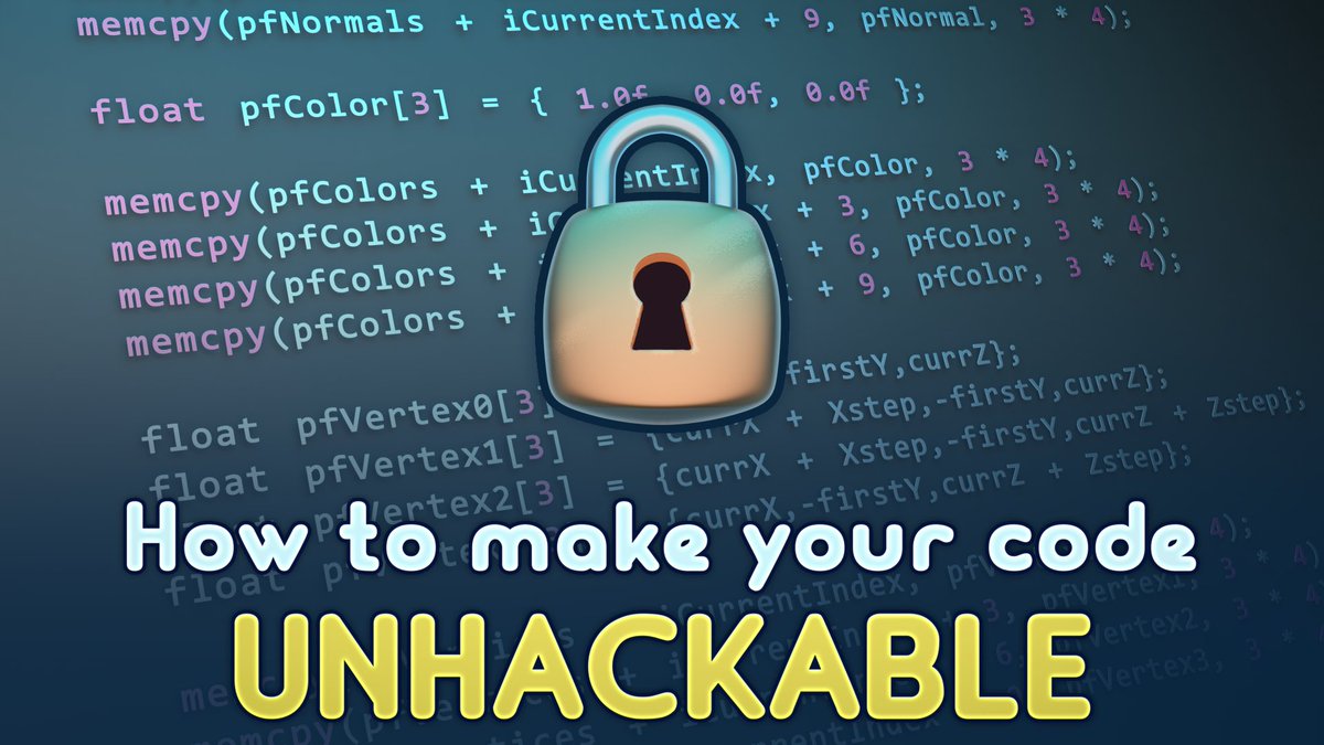 youtu.be/9r1EIMbgULg 
#c++ #gamedev #indiedev #CyberSecurity