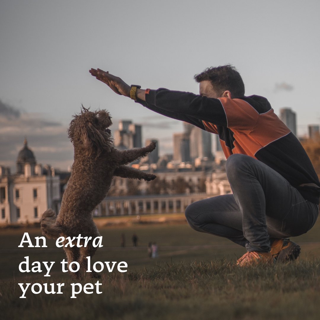 It’s leap day! And because it only comes once every 1,461 days, it’s the perfect time to make some extra special plans❤️

We’ll be spending ours showering our furry friends with even more love and affection, bring on belly rubs, head scratches and endless sofa snuggle sessions.
