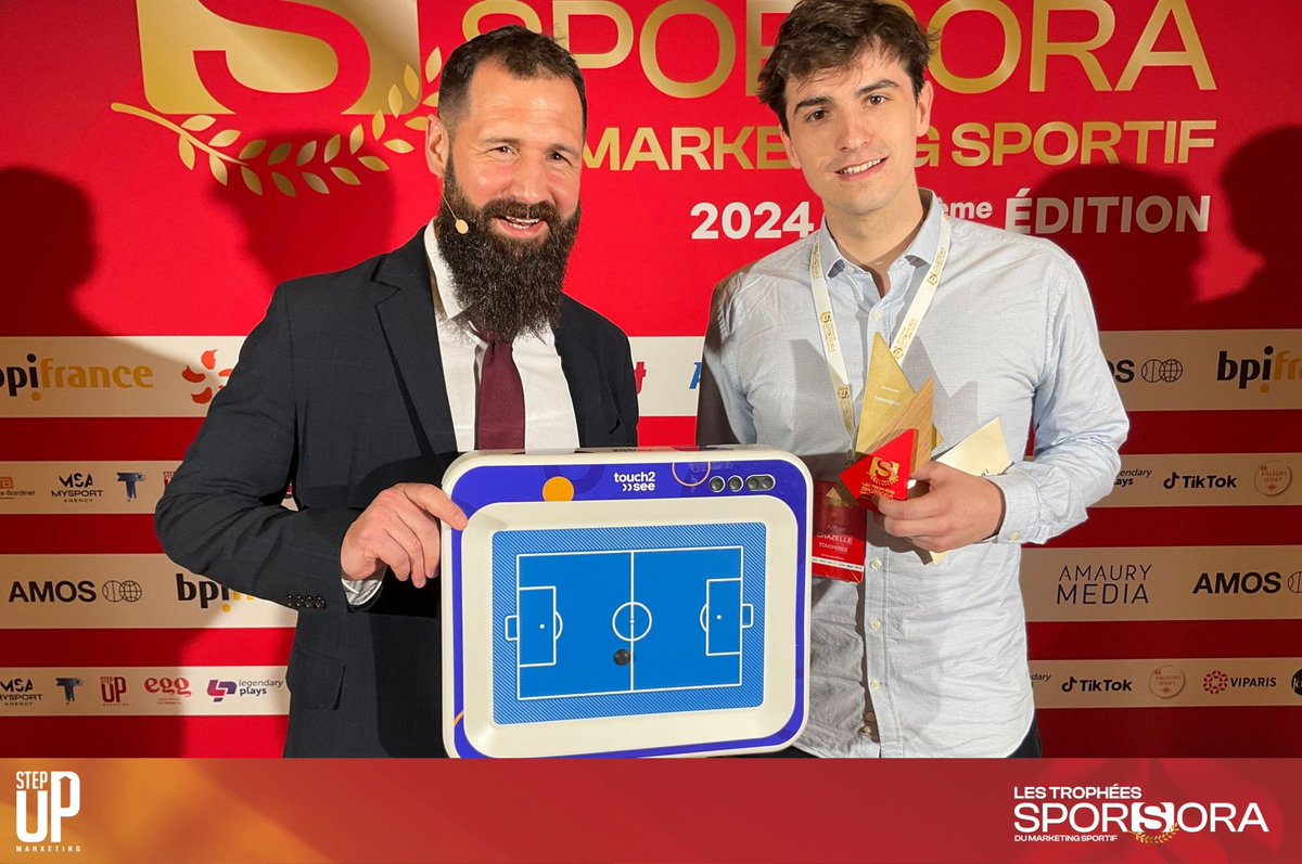 touch2see's tweet photo. touch2see remporte l'or 🥇 dans la catégorie « Innovation » lors de la 20ème édition des trophées @Sporsora 🎉

#TSMS24 https://t.co/mDCcx4qvd3