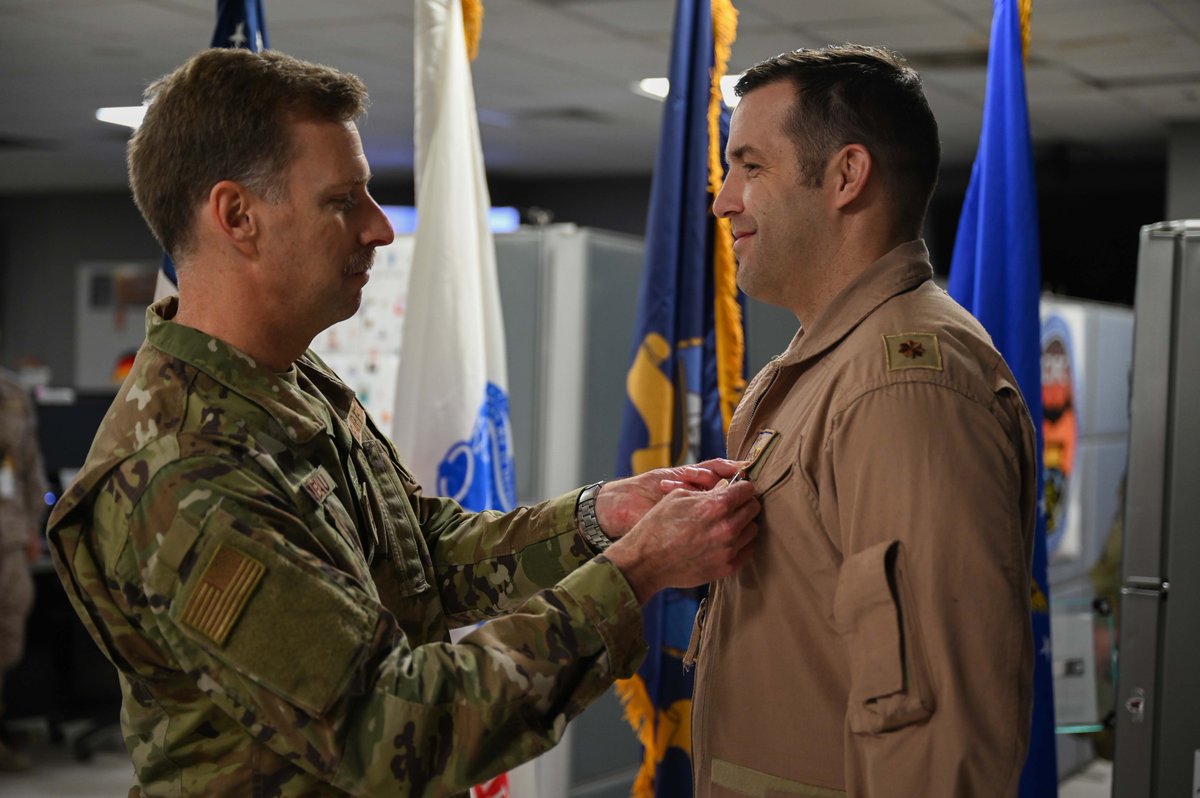 USAFCENT's tweet photo. During defensive combat ops on Oct. 19, 2023, this team protected U.S. &amp; coalition forces in #OperationInherentResolve &amp; the Red Sea. They supported efforts that neutralized 12 enemy UASs during 32 Iranian-backed Houthi attacks. @CENTCOM @usairforce @US5thFleet @usarmycentral https://t.co/zfiXbZ9NPn
